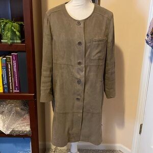J Jill Suede-like Jacket in Taupe